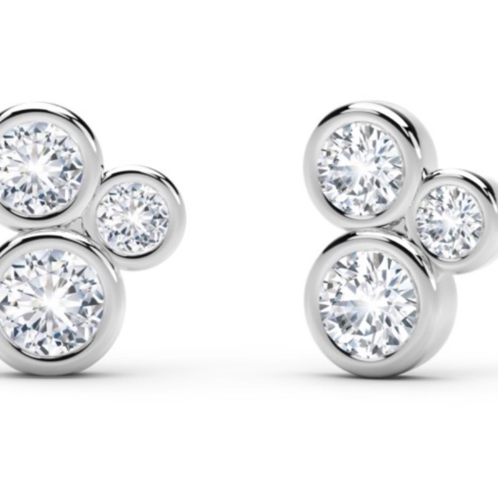 Forevermark Tribute Collection Diamond Bezel Earrings